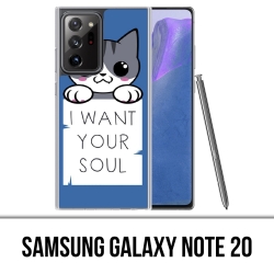 Funda Samsung Galaxy Note 20 - Gato, quiero tu alma