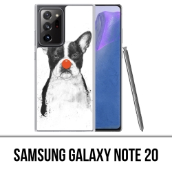 Coque Samsung Galaxy Note 20 - Chien Bouledogue Clown