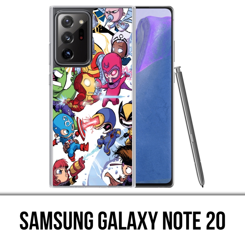Coque Samsung Galaxy Note 20 - Cute Marvel Heroes