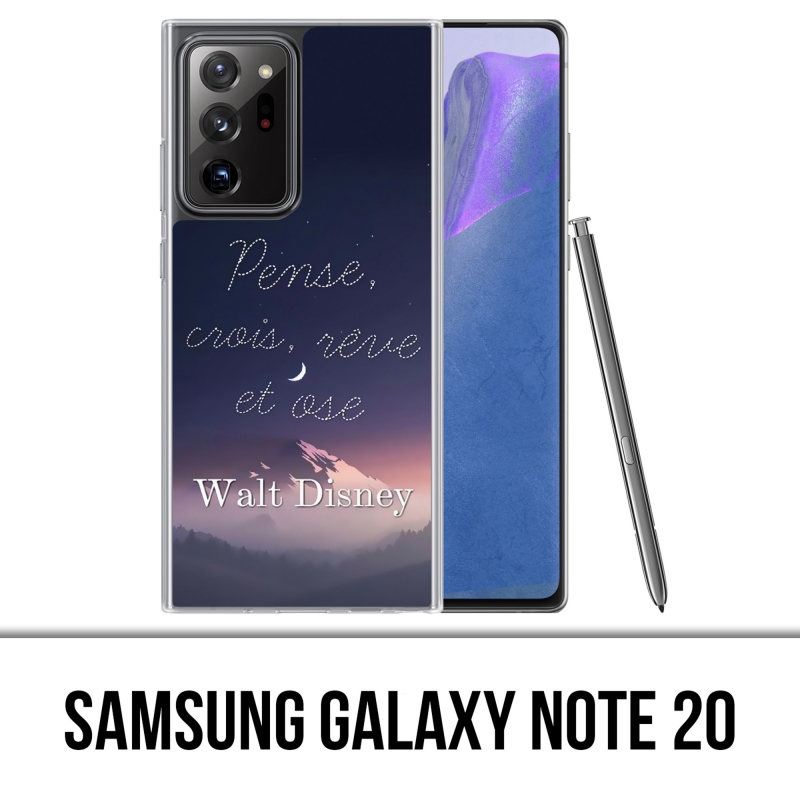 Samsung Galaxy Note 20 Case - Disney Quote Think Believe