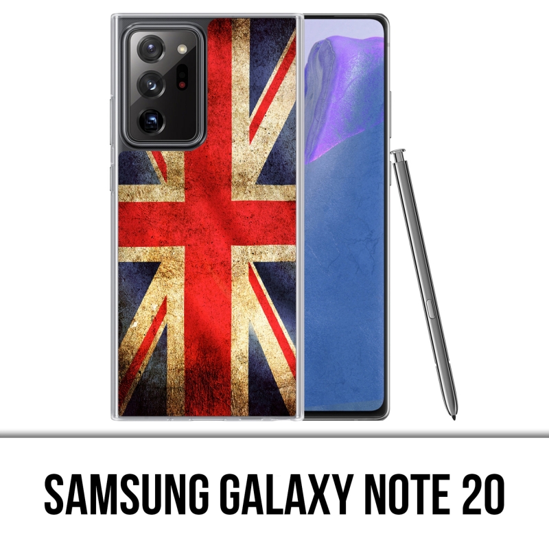 Coque Samsung Galaxy Note 20 - Drapeau Uk Vintage