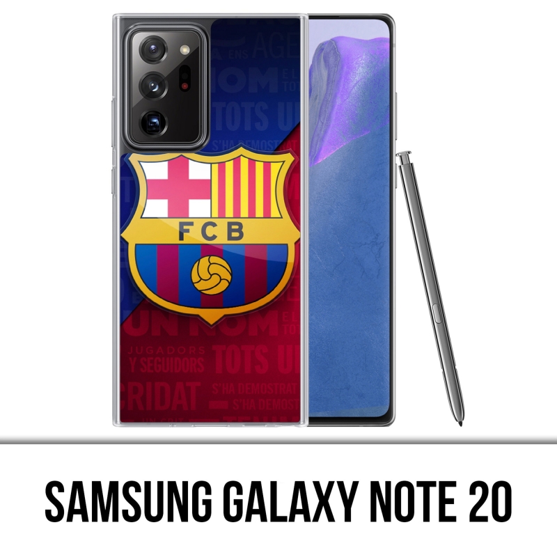 Funda Samsung Galaxy Note 20 - Logo Fútbol Fc Barcelona