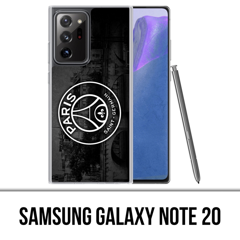 Funda Samsung Galaxy Note 20 - Logotipo Psg Fondo Negro