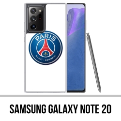 Coque Samsung Galaxy Note 20 - Logo Psg Fond Blanc