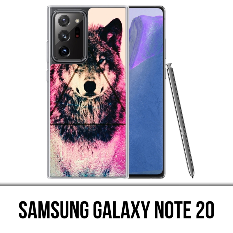 Coque Samsung Galaxy Note 20 - Loup Triangle