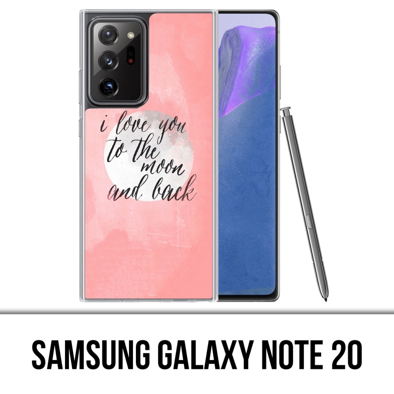 Custodia per Samsung Galaxy Note 20 - Love Message Moon Back