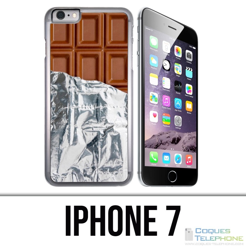 Coque iPhone 7 - Tablette Chocolat Alu