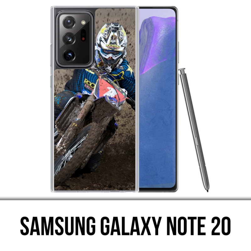 Coque Samsung Galaxy Note 20 - Motocross Boue