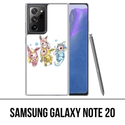 Coque Samsung Galaxy Note 20 - Pokémon Bébé Evoli Évolution