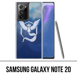 Coque Samsung Galaxy Note 20 - Pokémon Go Team Bleue Grunge