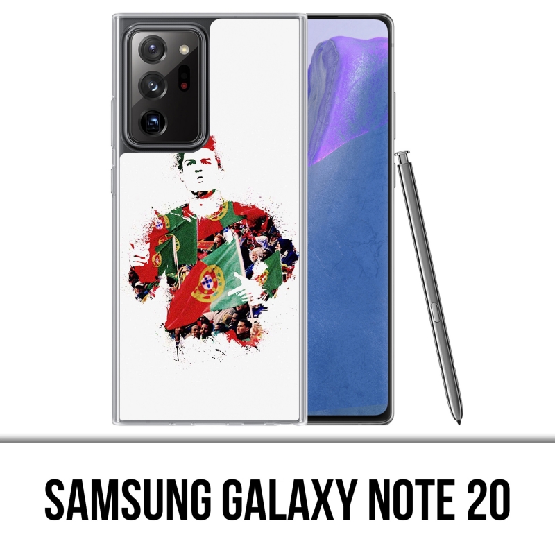 Samsung Galaxy Note 20 Case - Ronaldo Football Splash