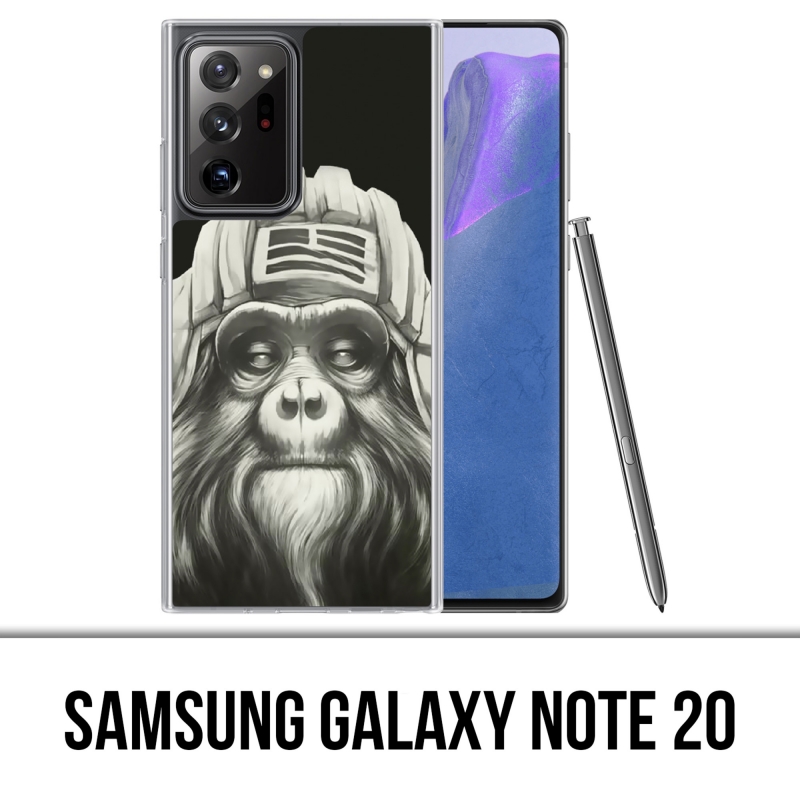 Coque Samsung Galaxy Note 20 - Singe Monkey Aviateur