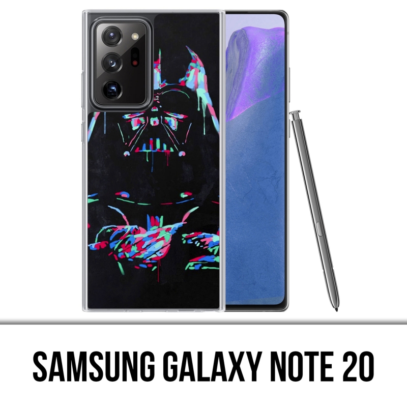 Coque Samsung Galaxy Note 20 - Star Wars Dark Vador Néon