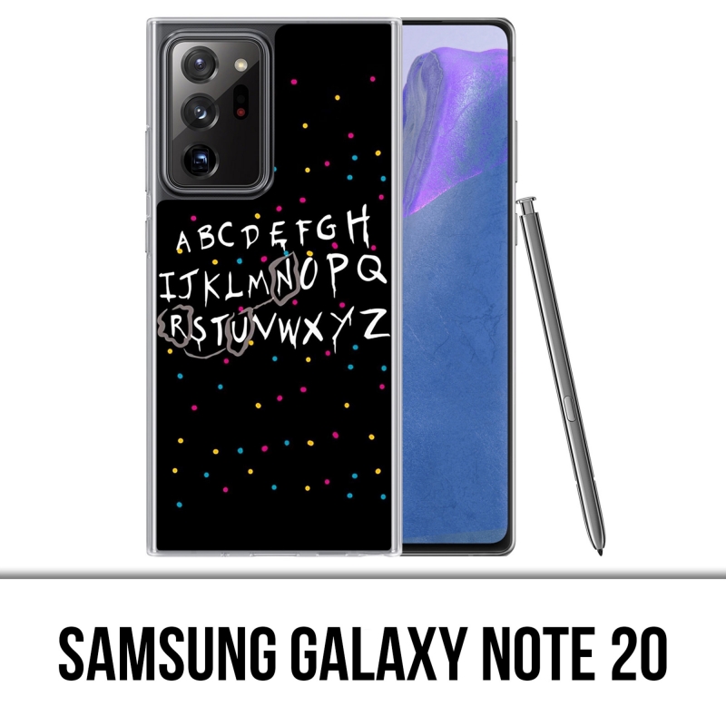 Samsung Galaxy Note 20 case - Stranger Things Alphabet