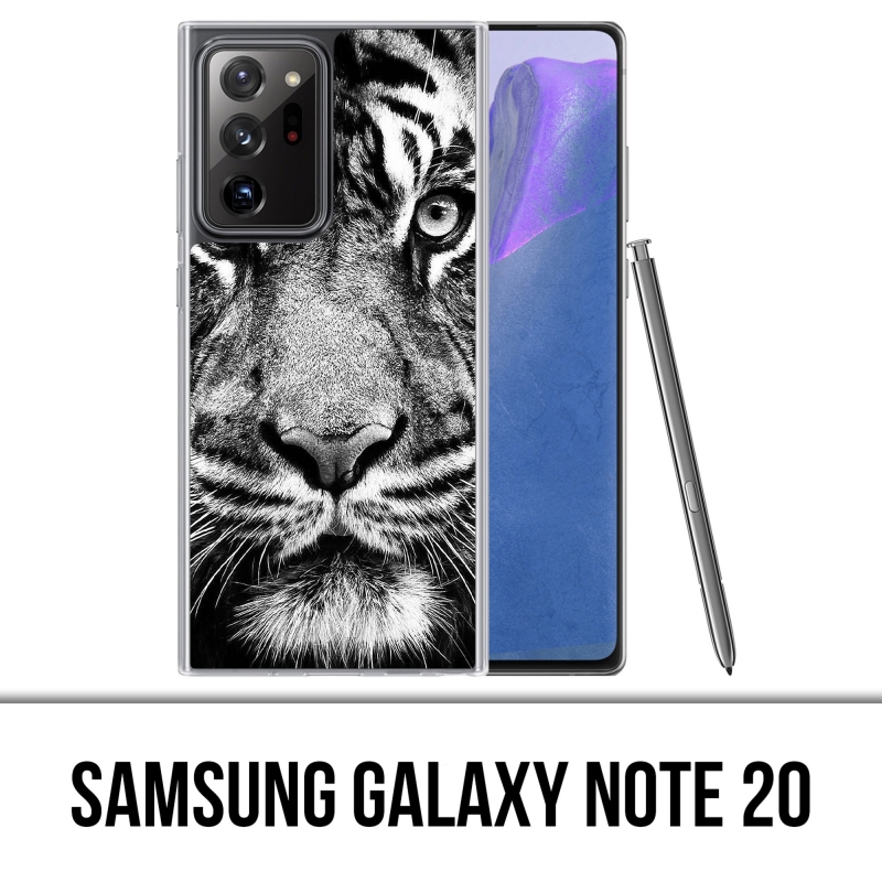 Samsung Galaxy Note 20 Case - Schwarzweiss-Tiger