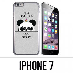 Coque iPhone 7 - Unicorn Ninja Panda Licorne