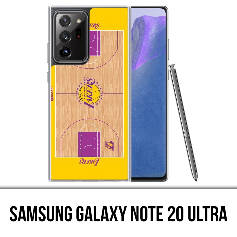 Coque Samsung Galaxy Note 20 Ultra - Terrain Besketball Lakers Nba