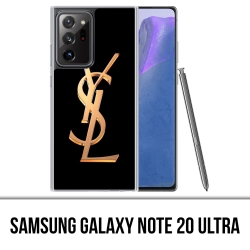 Coque Samsung Galaxy Note 20 Ultra - Ysl Yves Saint Laurent Gold Logo