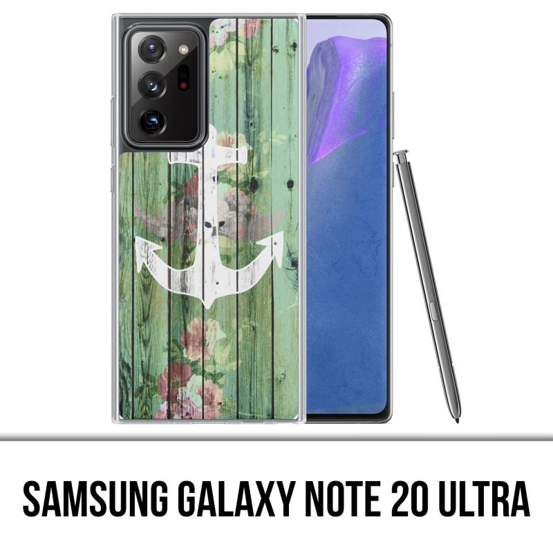 Coque Samsung Galaxy Note 20 Ultra - Ancre Marine Bois