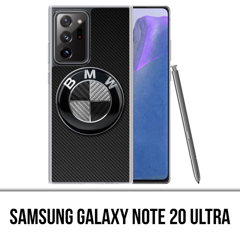 Coque Samsung Galaxy Note 20 Ultra - Bmw Logo Carbone