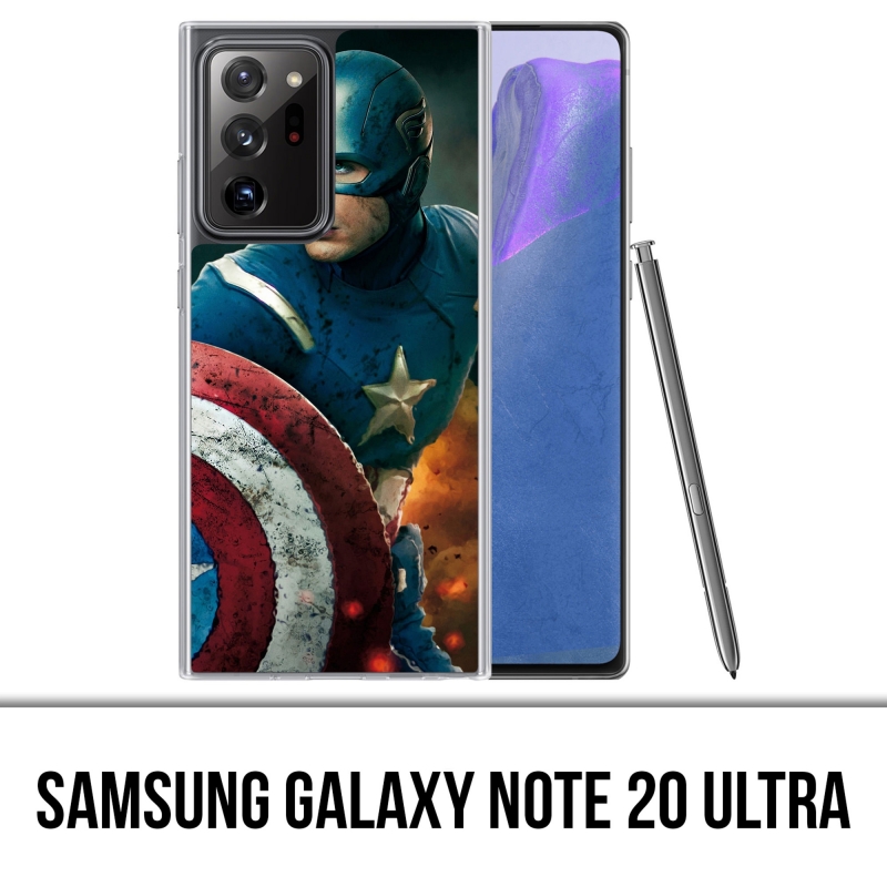 Custodia per Samsung Galaxy Note 20 Ultra - Captain America Comics Avengers