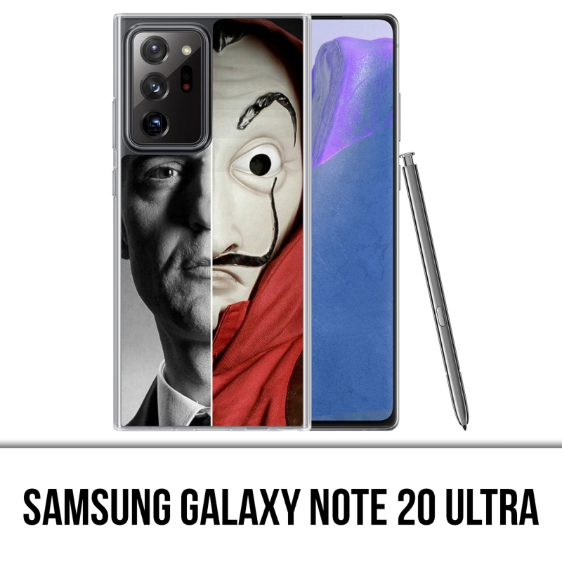 Coque Samsung Galaxy Note 20 Ultra - Casa De Papel Berlin Masque Split