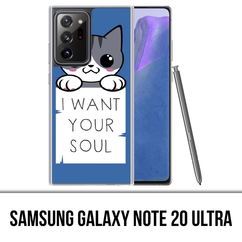 Coque Samsung Galaxy Note 20 Ultra - Chat I Want Your Soul