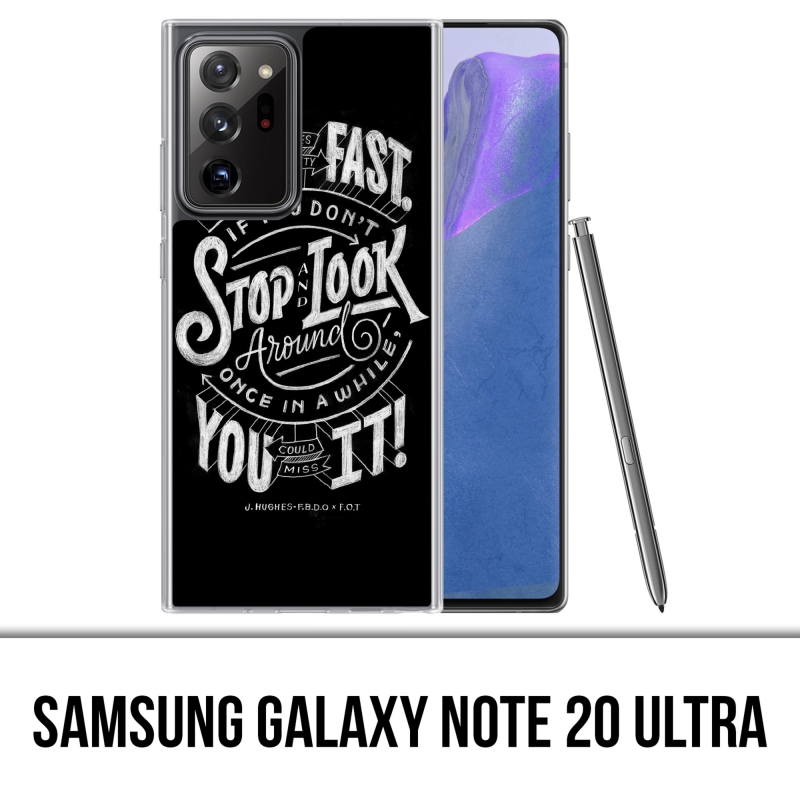 Coque Samsung Galaxy Note 20 Ultra - Citation Life Fast Stop Look Around