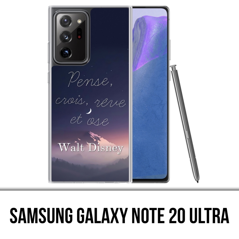 Coque Samsung Galaxy Note 20 Ultra - Disney Citation Pense Crois Reve