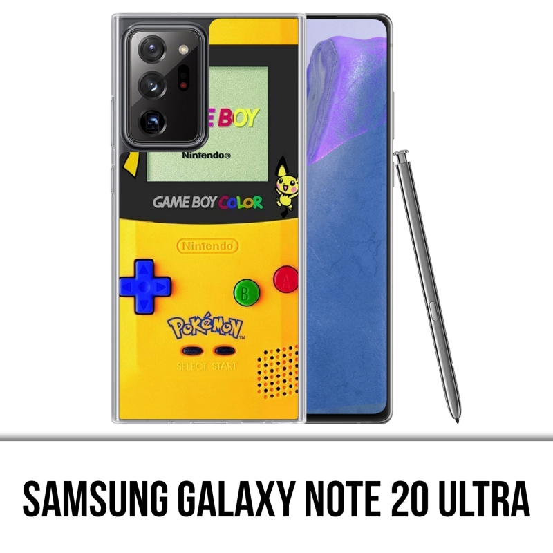 Custodia per Samsung Galaxy Note 20 Ultra - Game Boy Color Pikachu Pokémon Giallo