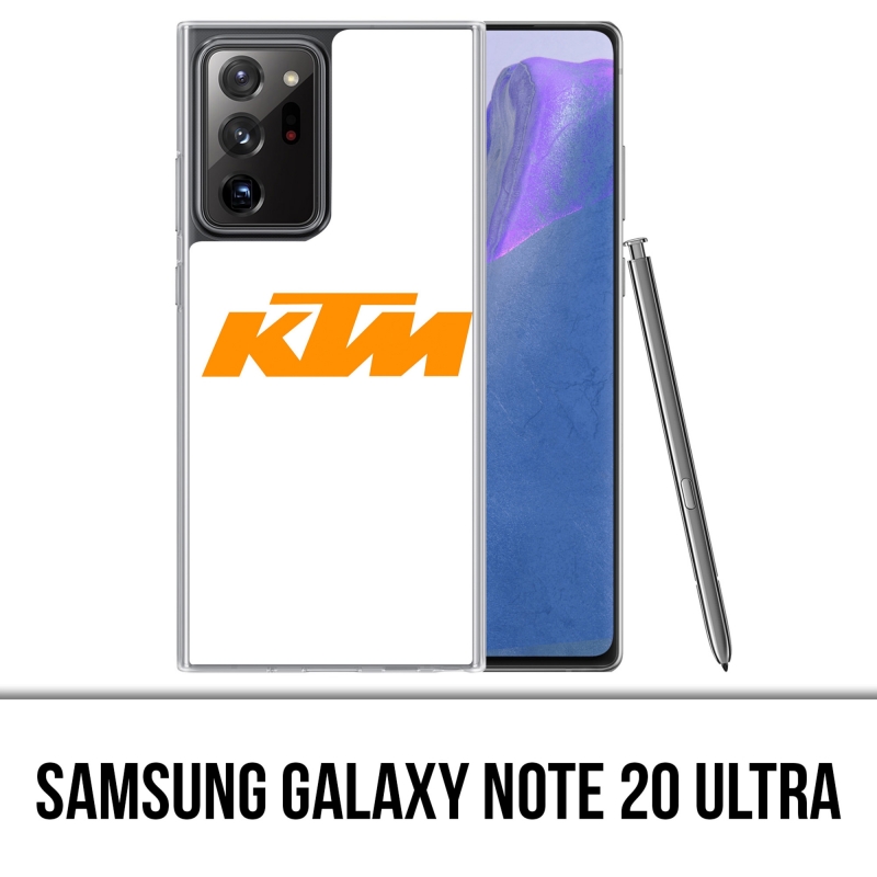 Coque Samsung Galaxy Note 20 Ultra - Ktm Logo Fond Blanc