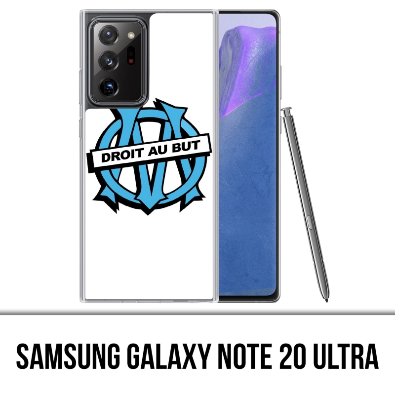 Coque Samsung Galaxy Note 20 Ultra - Logo Om Marseille Droit Au But