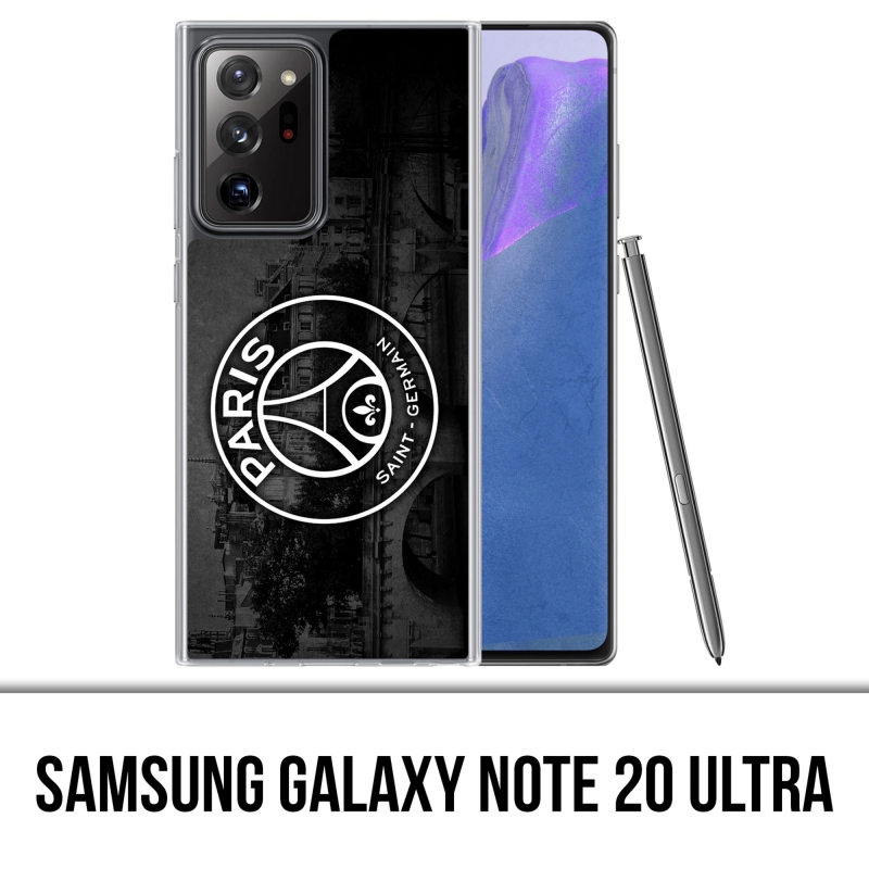 Funda Samsung Galaxy Note 20 Ultra - Logotipo Psg Fondo Negro