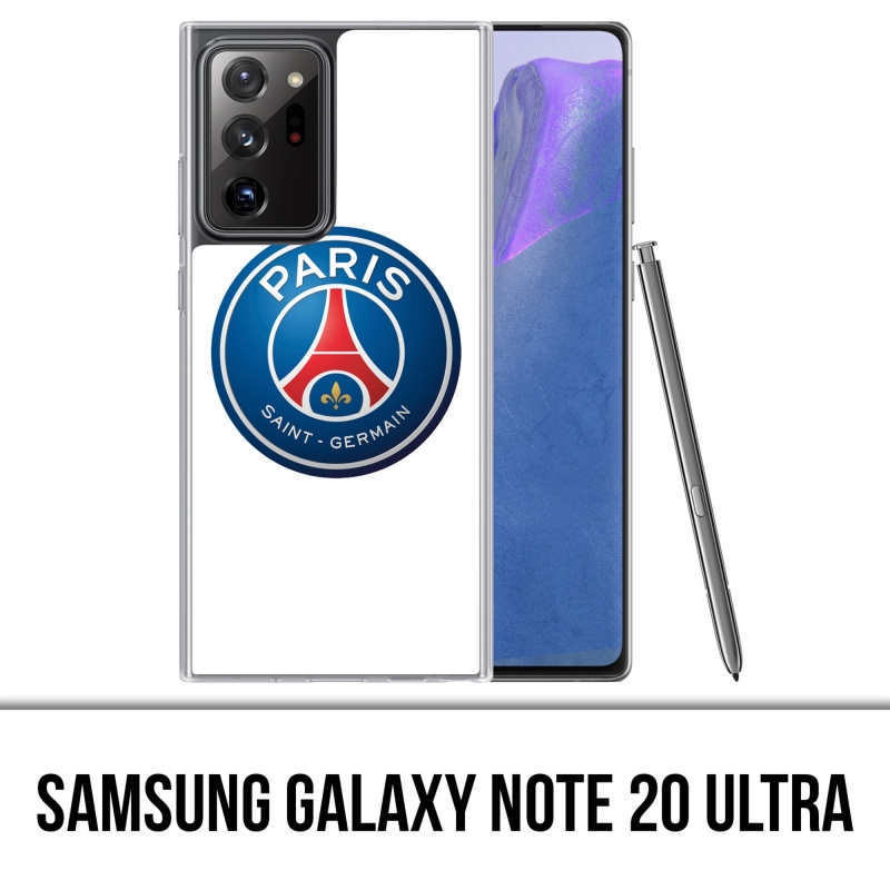 Custodia per Samsung Galaxy Note 20 Ultra - Logo Psg Sfondo Bianco