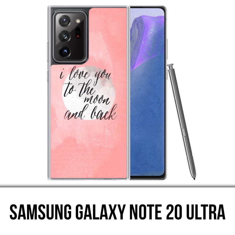 Custodia per Samsung Galaxy Note 20 Ultra - Love Message Moon Back