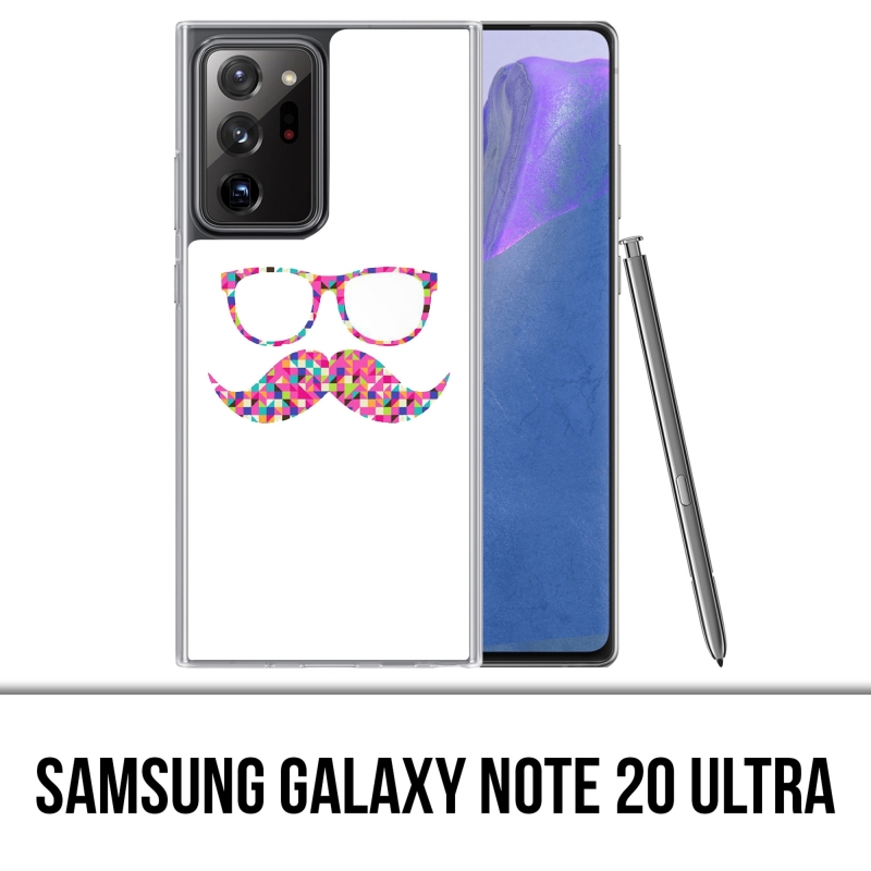 Samsung Galaxy Note 20 Ultra Case - Schnurrbart Brille