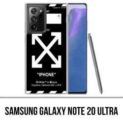 Coque Samsung Galaxy Note 20 Ultra - Off White Noir