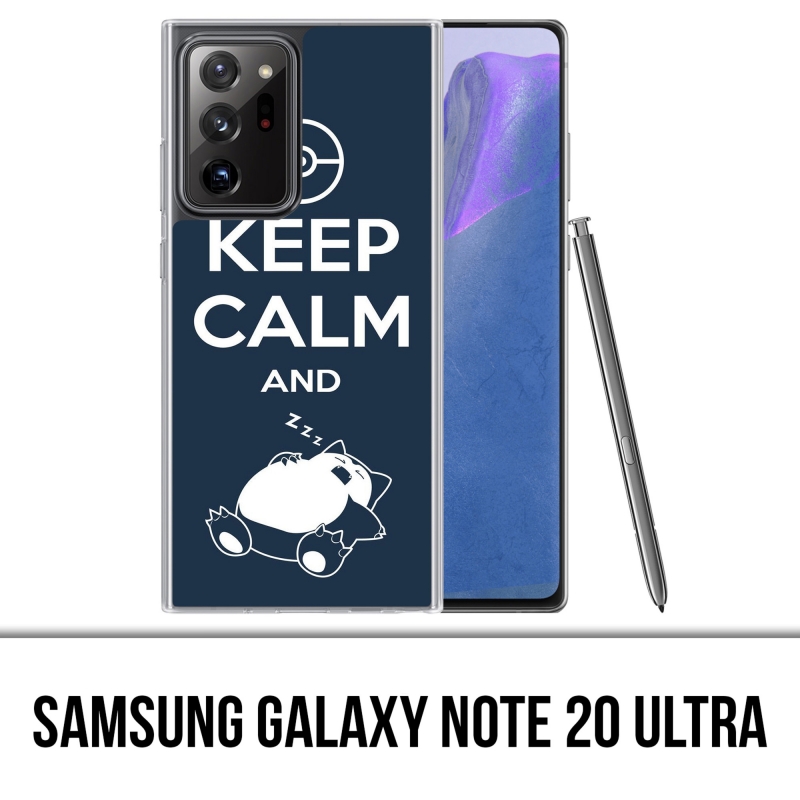 Coque Samsung Galaxy Note 20 Ultra - Pokémon Ronflex Keep Calm