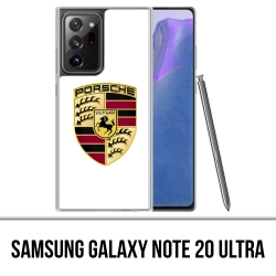 Funda Samsung Galaxy Note 20 Ultra - Logo Porsche Blanco