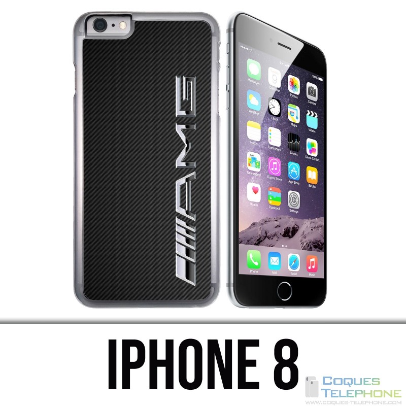 Custodia per iPhone 8 - Logo Amg Carbon