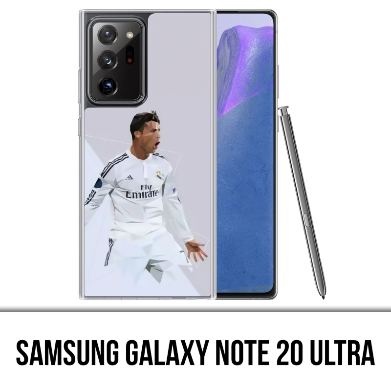 Coque Samsung Galaxy Note 20 Ultra - Ronaldo Lowpoly