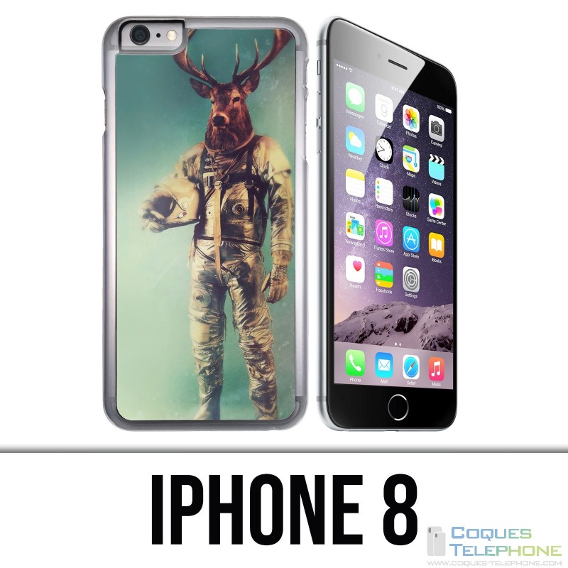Custodia per iPhone 8 - Cervo animale astronauta