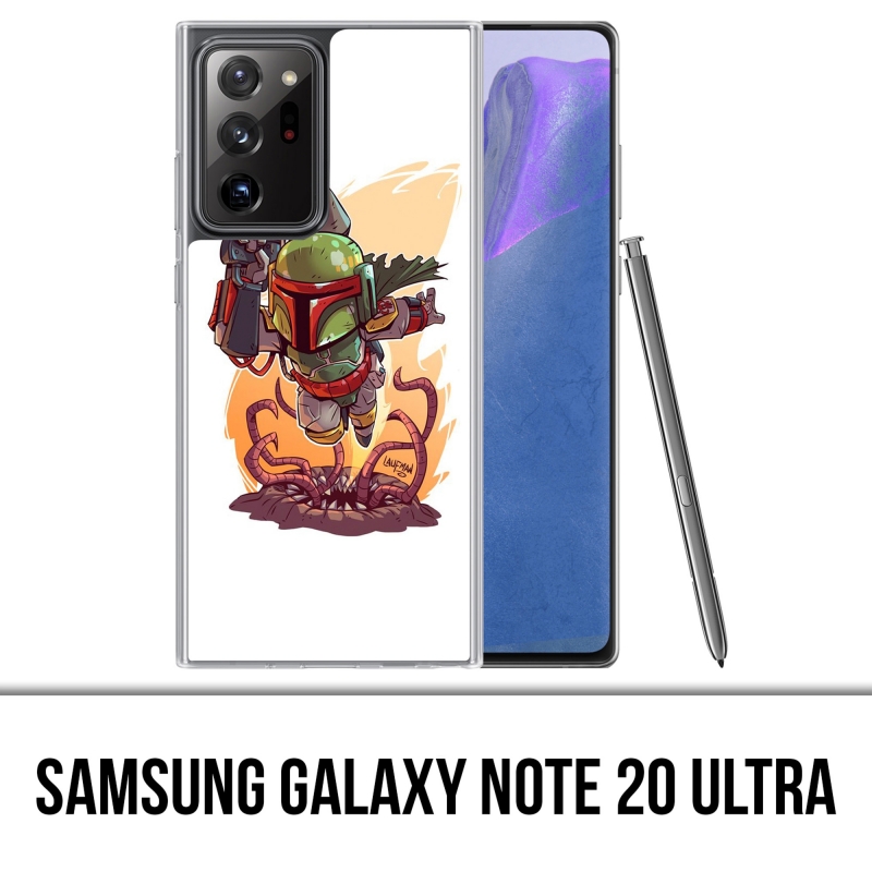 Custodia per Samsung Galaxy Note 20 Ultra - Star Wars Boba Fett Cartoon