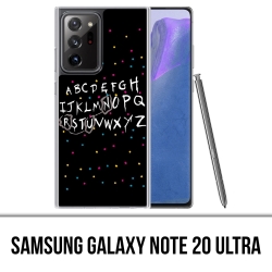 Coque Samsung Galaxy Note 20 Ultra - Stranger Things Alphabet