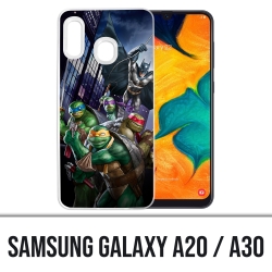 Funda Samsung Galaxy A20 - Batman Vs Teenage Mutant Ninja Turtles