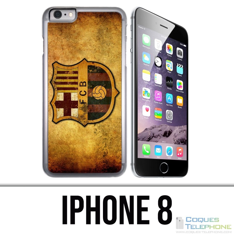 Coque iPhone 8 - Barcelone Vintage Football