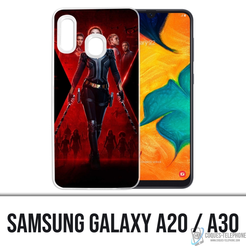 Custodia per Samsung Galaxy A20 - Poster Vedova Nera