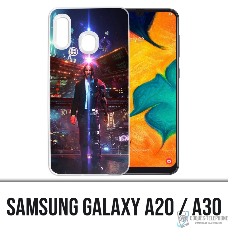 Custodia per Samsung Galaxy A20 - John Wick X Cyberpunk