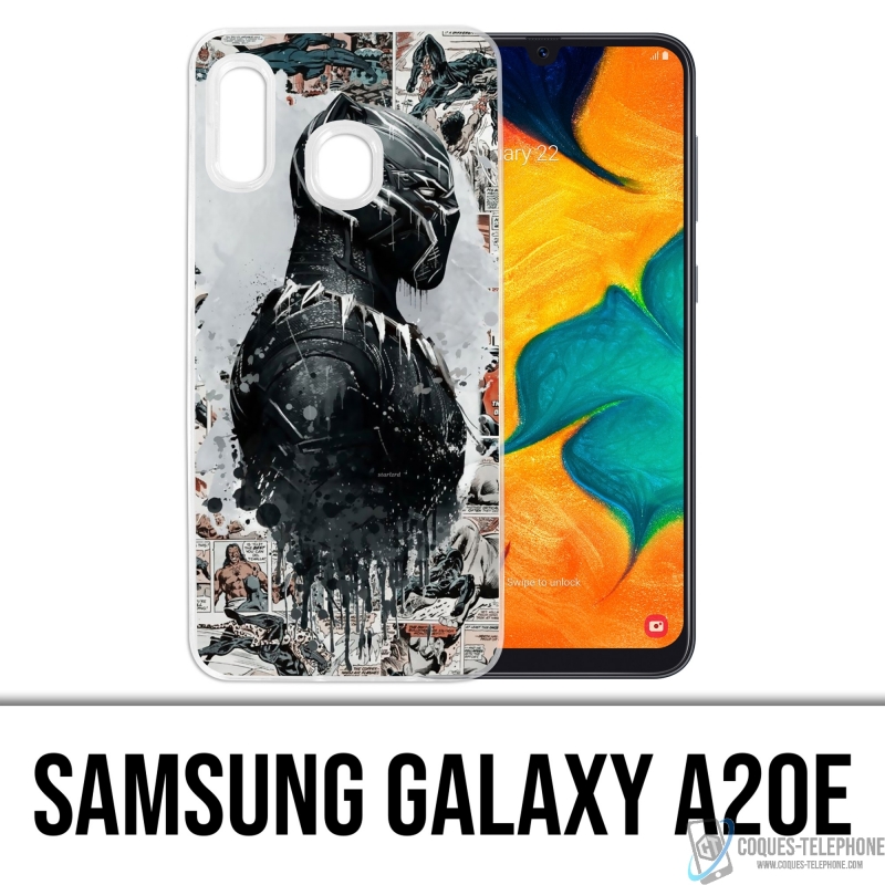 Coque Samsung Galaxy A20e - Black Panther Comics Splash