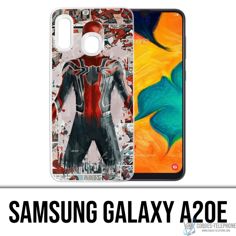 Coque Samsung Galaxy A20e - Spiderman Comics Splash